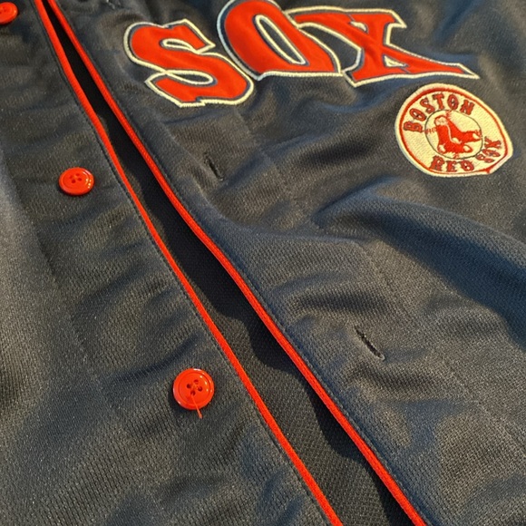 Vintage True Fan Boston Red Sox American Baseball Jersey XL Genuine Merchandise - Picture 15 of 17